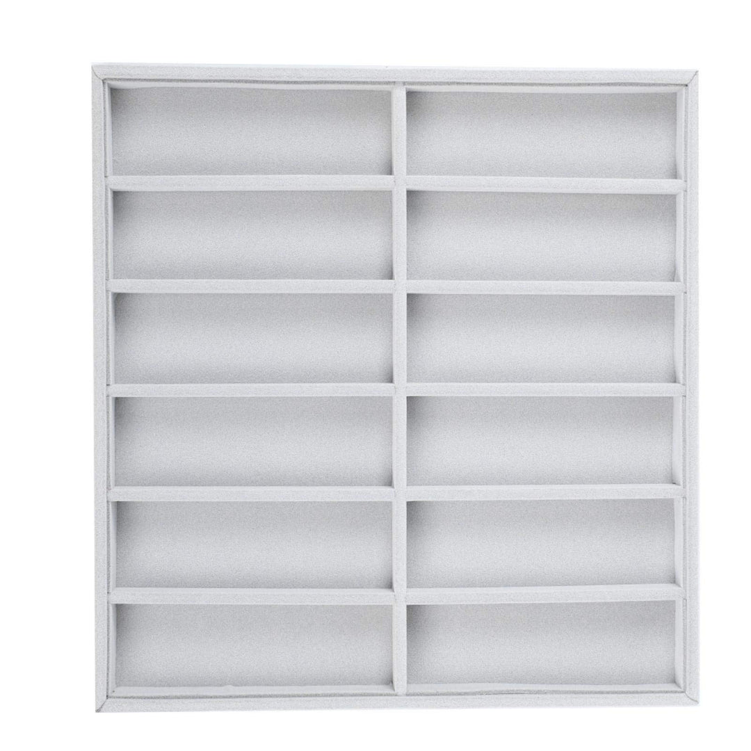 Sonnenbrillen Aufbewahrung, 12 Gitter Sonnenbrillenhalter Holz Brillenbox Brillen Organizer Aufbewah