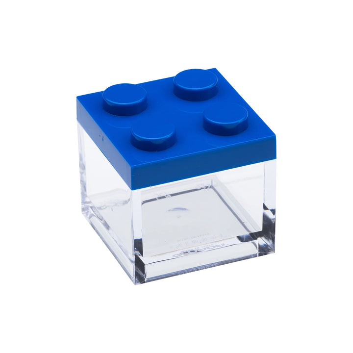 Omada Design Favor Boxes aus Plexiglas, 24 Stück, Ziegelform 5x5x5 cm mit farbigen Deckeln, ideal fü