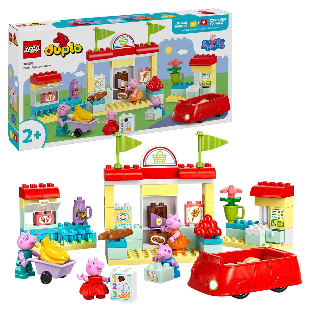 LEGO DUPLO 10434 Peppas Supermarkt: kreatives Lernspielzeug und Spielset, Geschenk für Jungen und Mä
