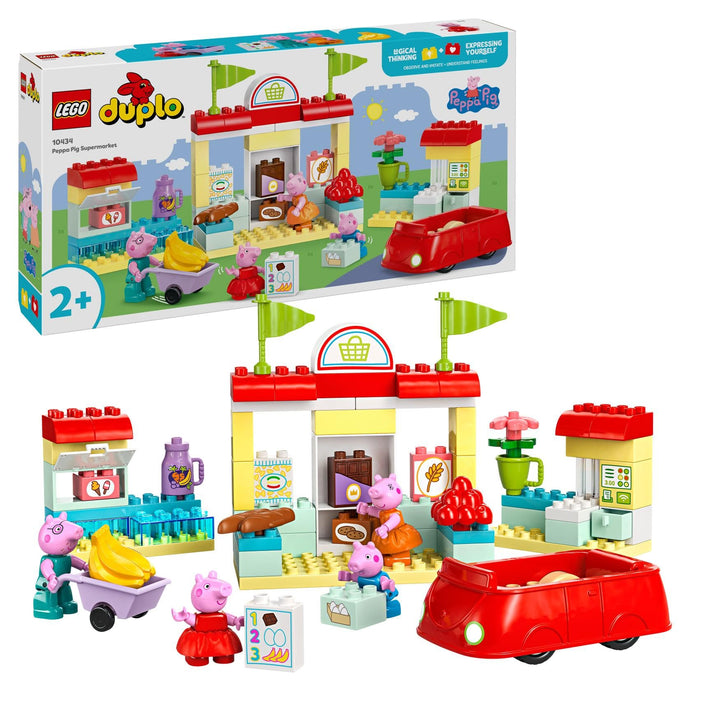 LEGO DUPLO 10434 Peppas Supermarkt: kreatives Lernspielzeug und Spielset, Geschenk für Jungen und Mä