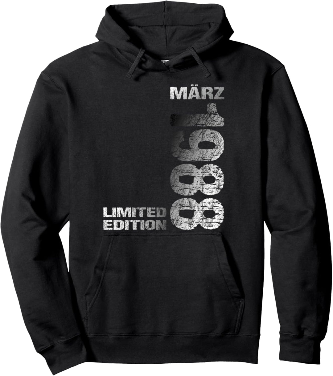 März 1988 Mann Frau 35. Geburtstag Limited Edition 35 Pullover Hoodie