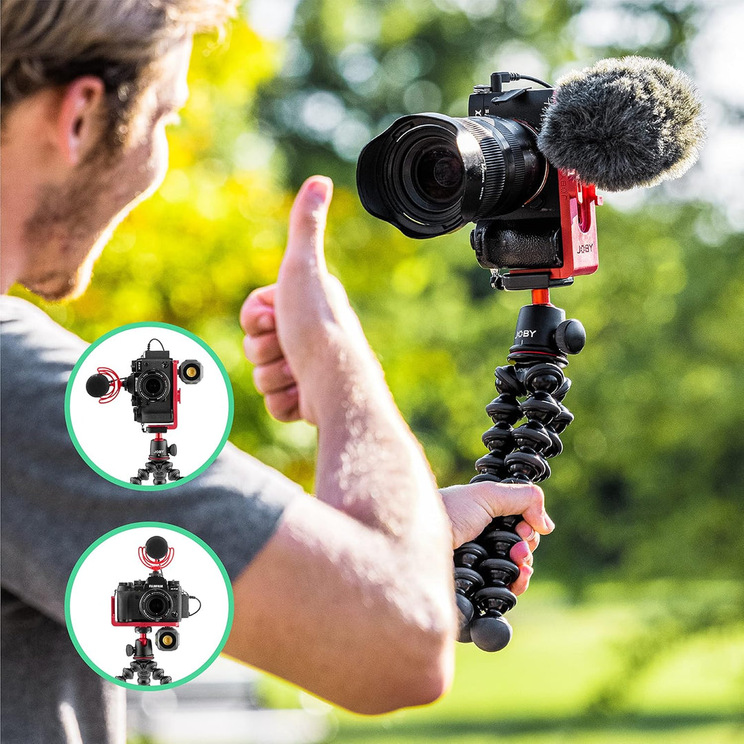 JOBY Vert 3K, L-Bracket für Fotos und Videos, Kombinierbar mit GorillaPod 3K Kit, Tischstativ für Sp