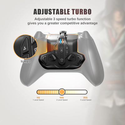 Paddles für Xbox Series S/X Controller,Rücktasten Ansatzstück mit 4 Paddeln kompatibel mit Xbox Seri