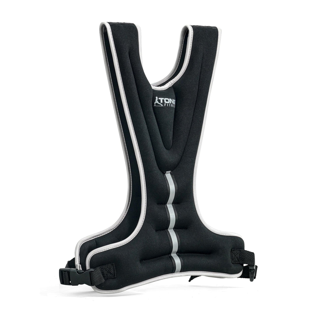 Tone Fitness 8 LB Gewichtsweste, Schwarz Reflektierend, sicher