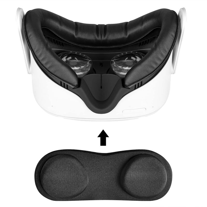 Geekria Facial Interface Bracket & Face Cover Kompatibel mit Oculus/Meta Quest 2, Anti-Light Leakage