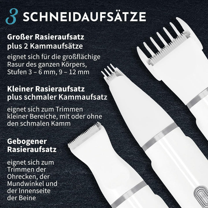 Hafenbande 2-in-1 Akku Hundeschermaschine & Krallenschleifer | Pfotentrimmer für Hunde, Katzen | 3 S