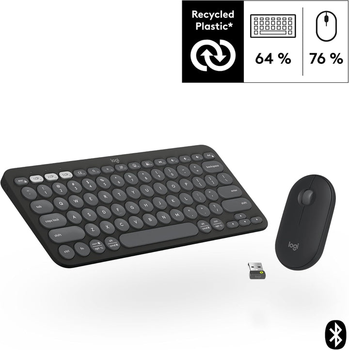 Logitech Pebble 2 Combo - US QWERTY-Layout, Grafit