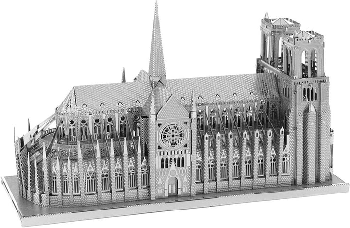 Fascinations ICX003 Metal Earth Metallbausätze - Wahrzeichen Notre Dame, lasergeschnittener 3D-Konst