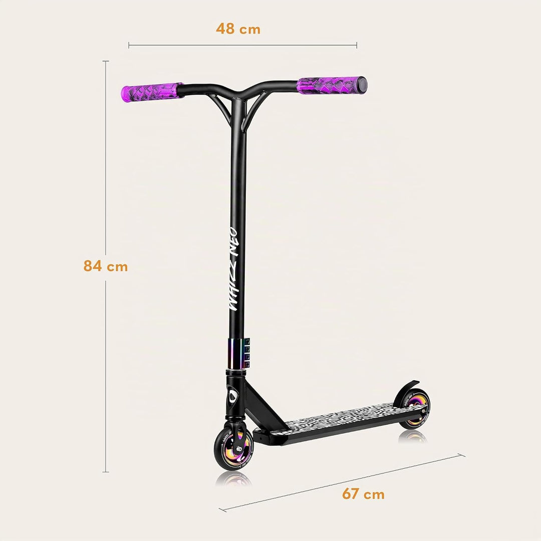 Lionelo Unisex Jugend Lo-whizz Scooter L Neo Schwarz, L Neo Schwarz