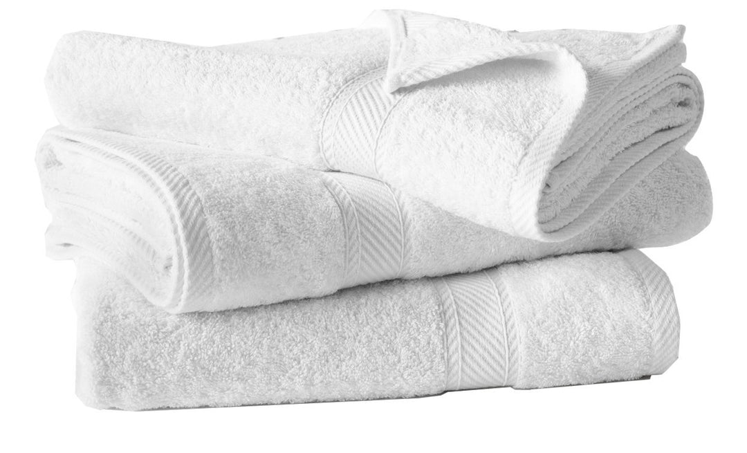 De Witte Lietaer 194875 Duschtuchset 3-tlg., Baumwolle, Weiss, 140 x 70 cm