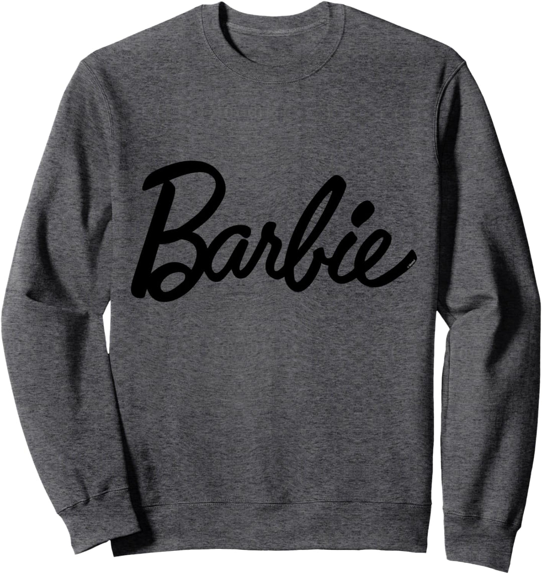 Barbie Sweatshirt für Damen, offizielles Logo Schwarz, mehrfarbig Sweatshirt