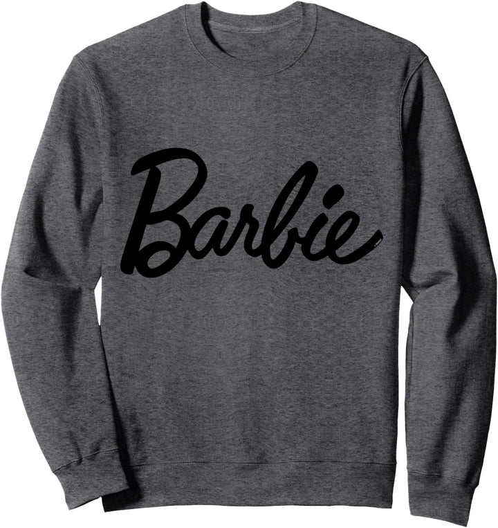 Barbie Sweatshirt für Damen, offizielles Logo Schwarz, mehrfarbig Sweatshirt