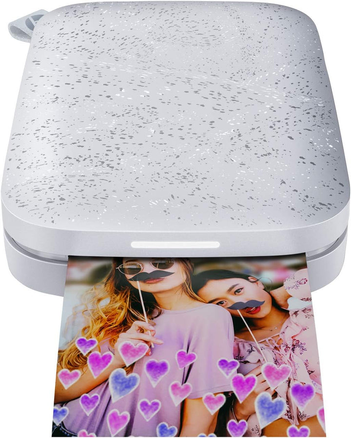 HP Sprocket Mobiler Fotodrucker (Drucken ohne Tinte, Bluetooth, 5 x 7,6 cm Ausdrucke) Luna