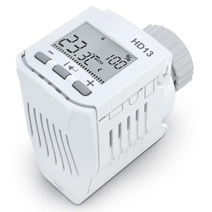Elektrobock HD13 Programmierbarer Heizkörperthermostat, Weiss, Kompakt