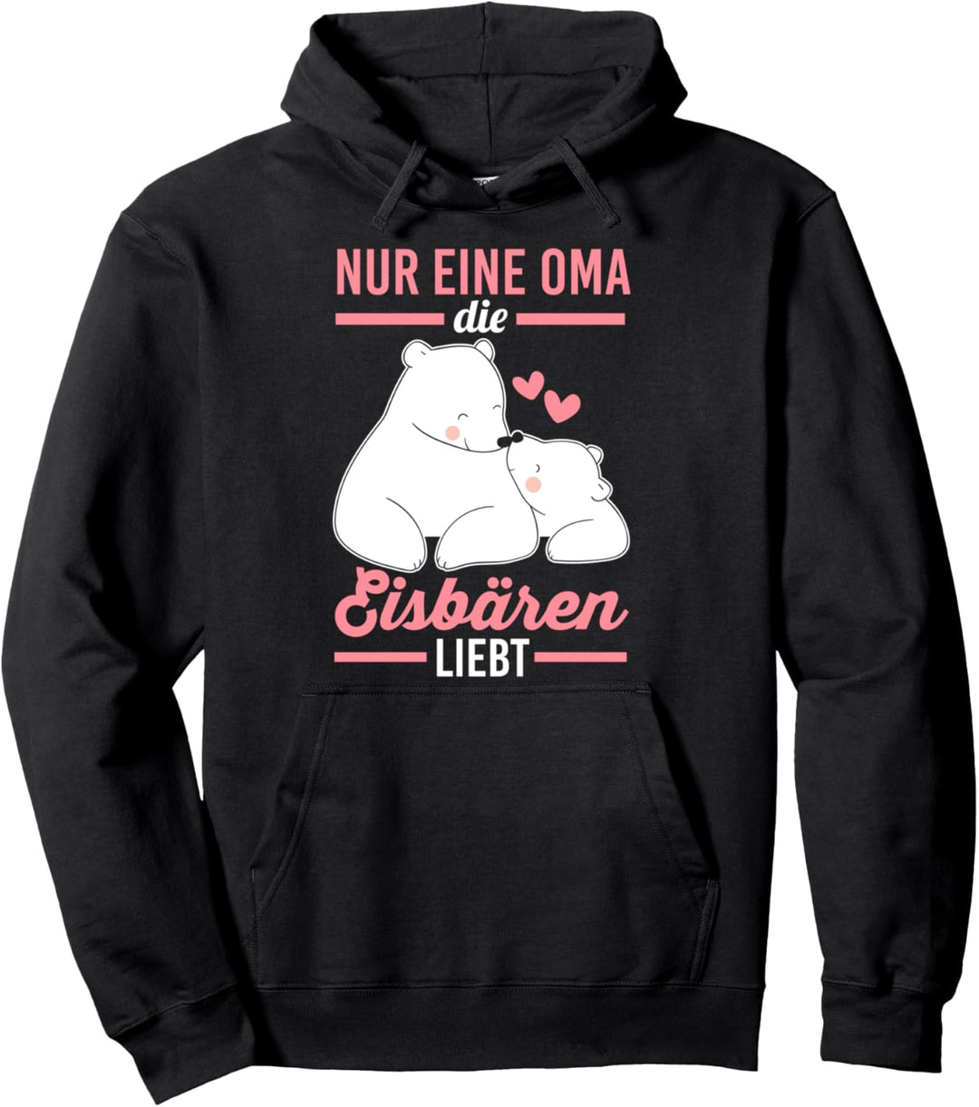 Oma Grossmutter Eisbären Pullover Hoodie