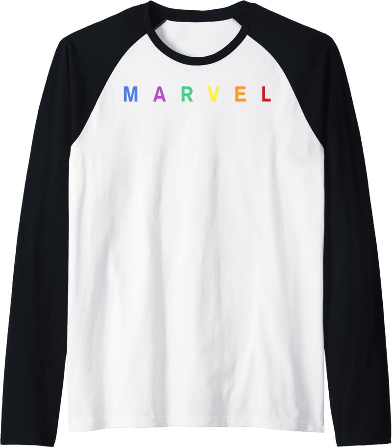 Marvel Simple Rainbow Logo Raglan