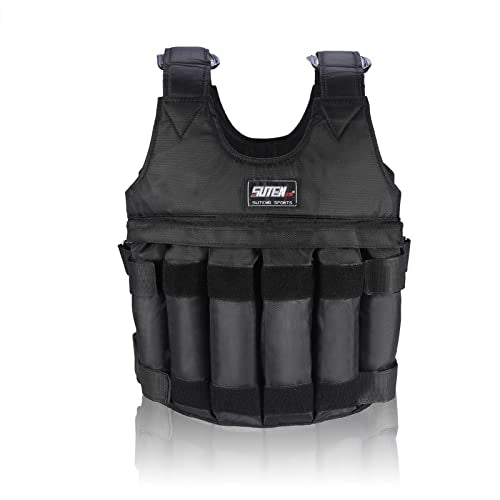 Estink Gewichtsweste(Leere Weste ohne Stahlplatte), Verstellbare Trainingsweste Gilet Gewichtete, Ma