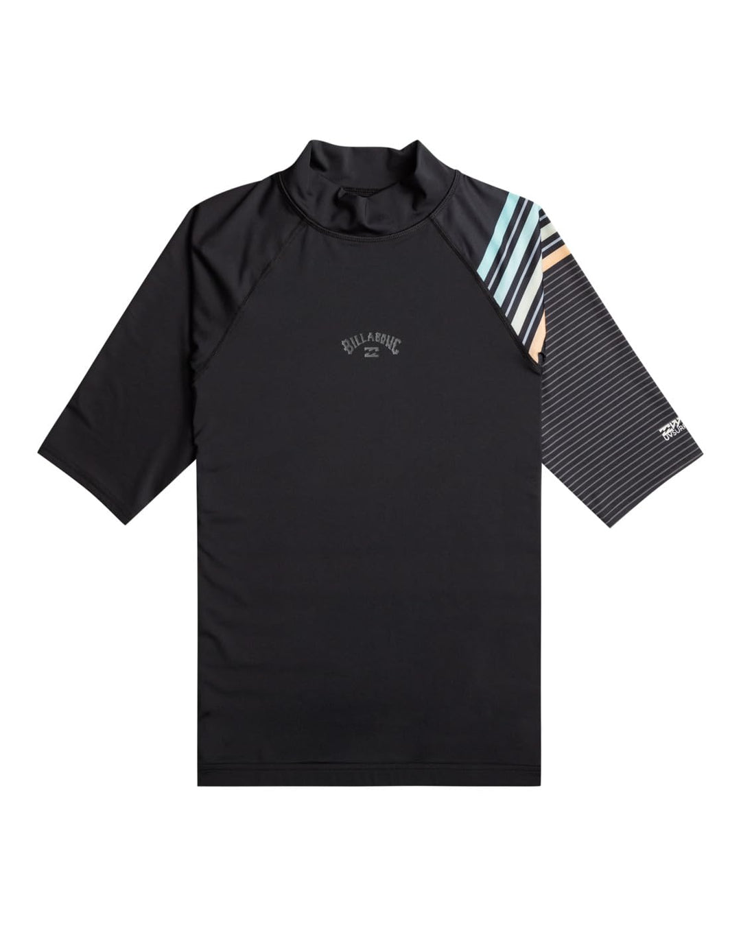 Billabong Herren Contrast Ss Printed Rashguard (1er Pack) S Schwarz, S Schwarz