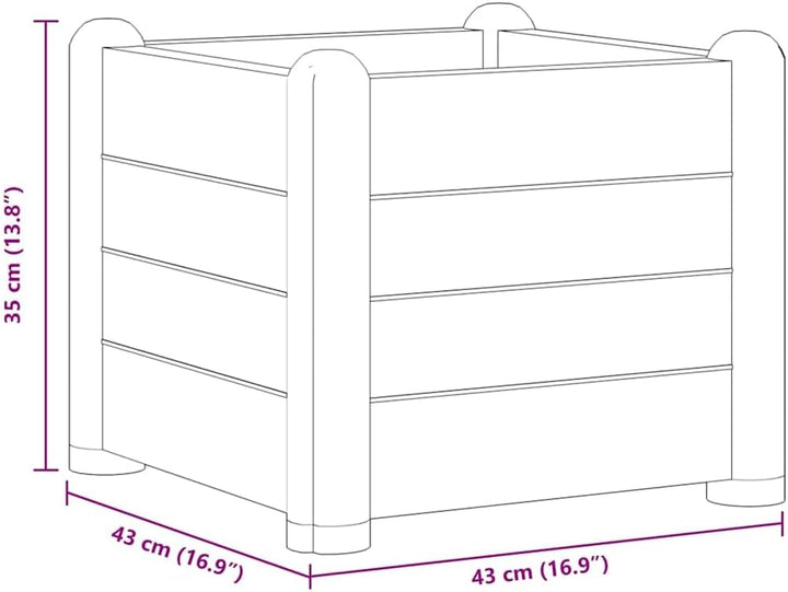 vidaXL Garten Hochbeet Pflanzkasten Pflanzbeet Gemüsebeet Blumenbeet Blumenkasten Frühbeet Gartenbee
