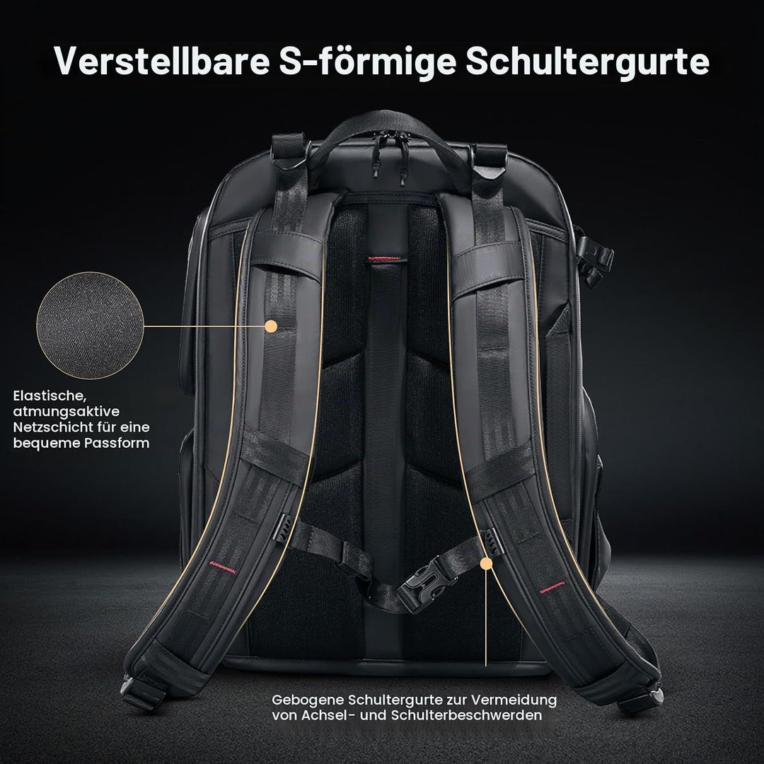 ULANZI BP10 35L Hartschalen-Kamerarucksack, Professionelle Wasserdichte Fotografie Kameratasche für