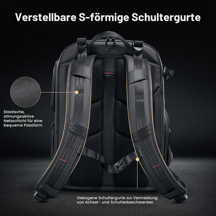 ULANZI BP10 35L Hartschalen-Kamerarucksack, Professionelle Wasserdichte Fotografie Kameratasche für