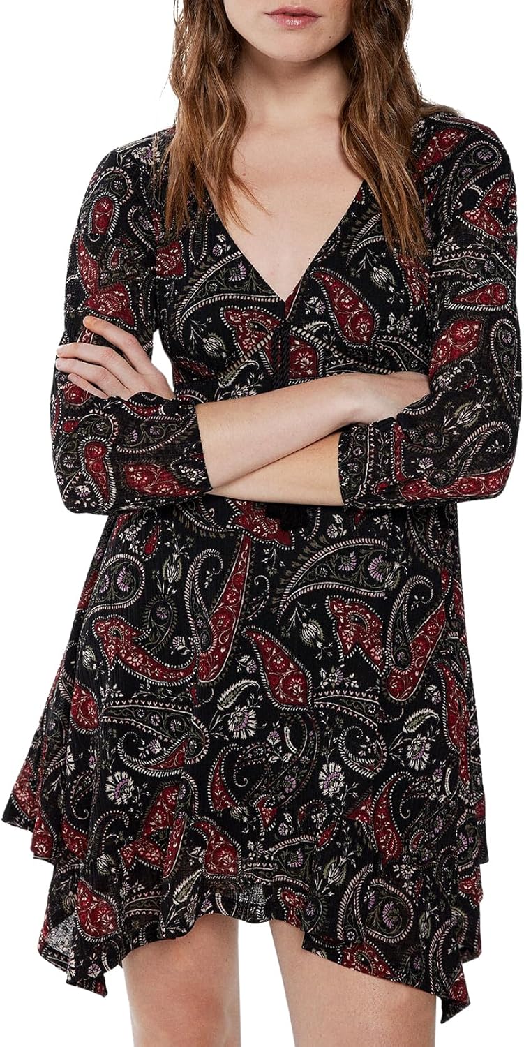 Springfield Damen Modern Kleid (1er Pack) M Schwarz 6, M Schwarz 6