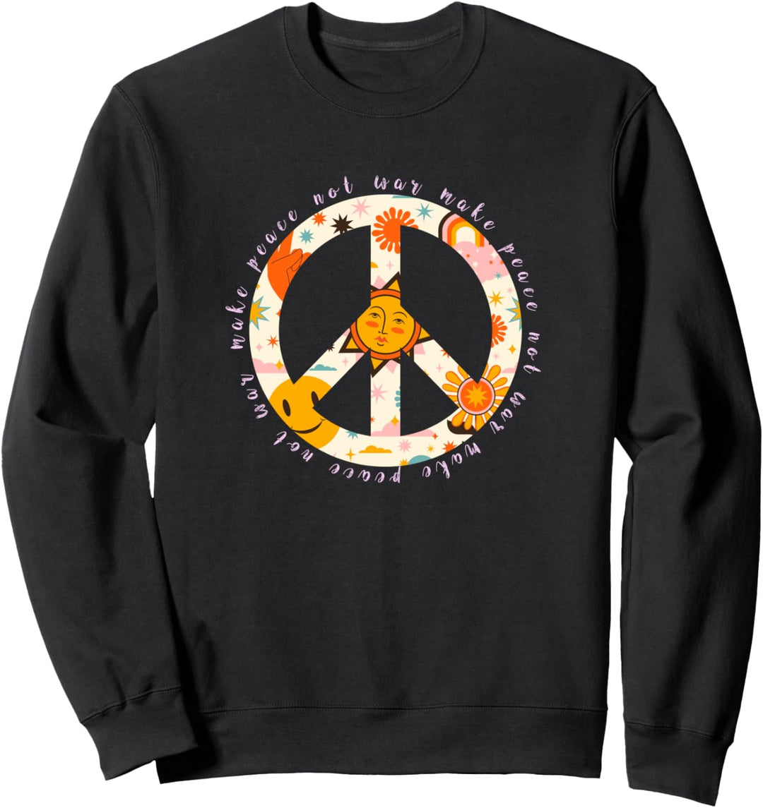 Make Peace Not War - Peace Zeichen - Friedenszeichen Sweatshirt