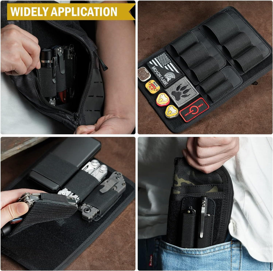 VIPERADE PL6 Elastischer EDC Organiser Klein Klett Organizer Insert,Modulare Elastische Schleife Pan
