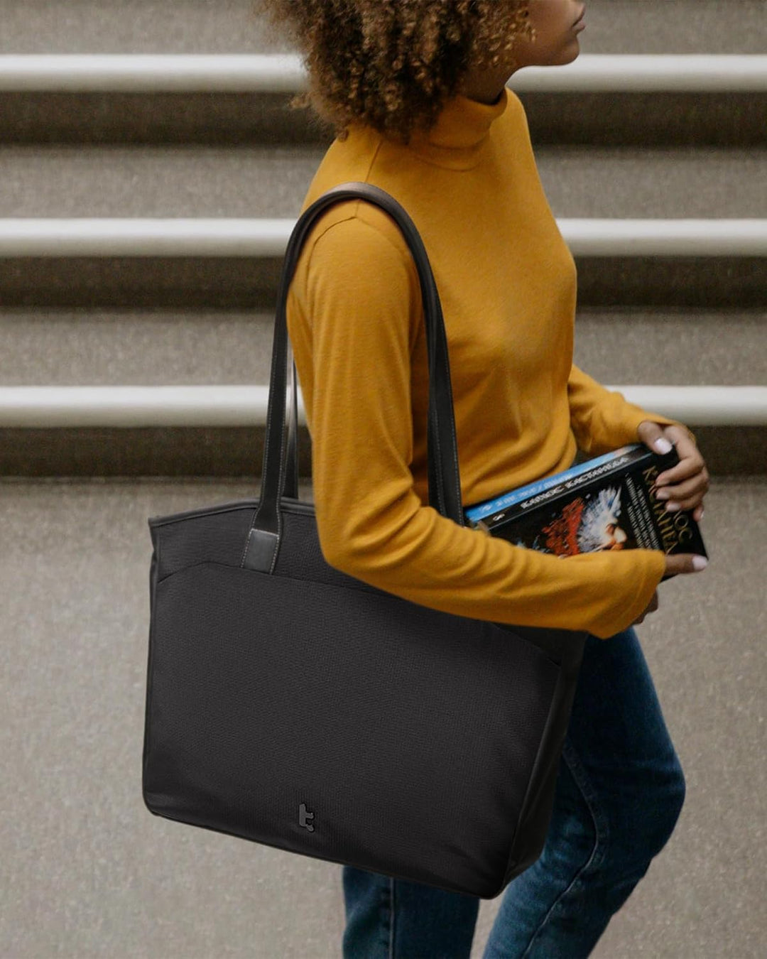tomtoc Laptop Tote Bag für Damen, 15-16 Zoll Laptop Arbeitstasche mit Gerätefach für MacBook, 12,5L