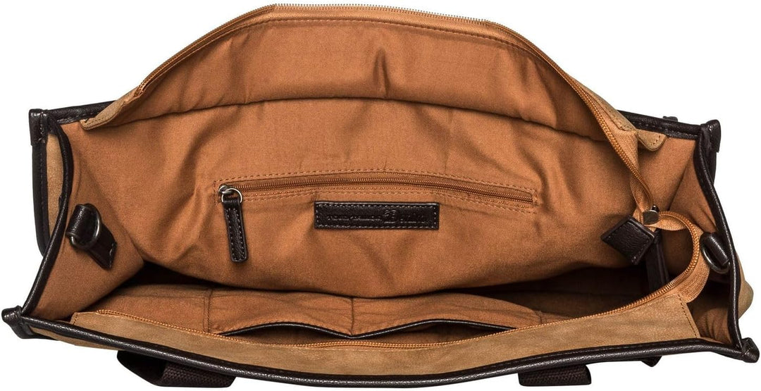 Denim TOM TAILOR LETICIA Damen Shopper L, 42x14.5x34.5 Camel, Camel