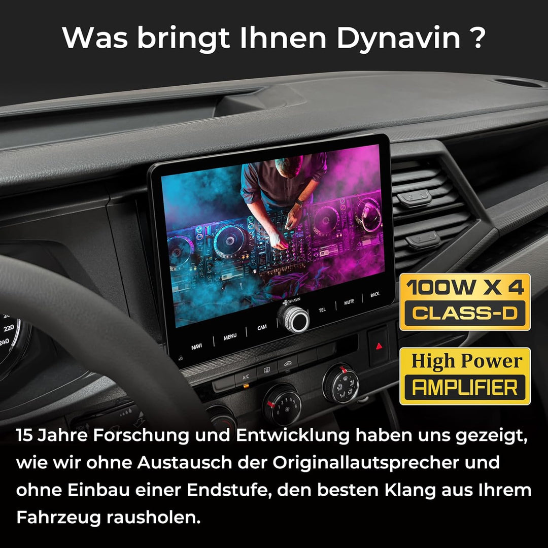 DYNAVIN Android Autoradio Navi für VW T6.1 Golf Sportsvan, 10,1 Zoll Radio mit Wireless Carplay und