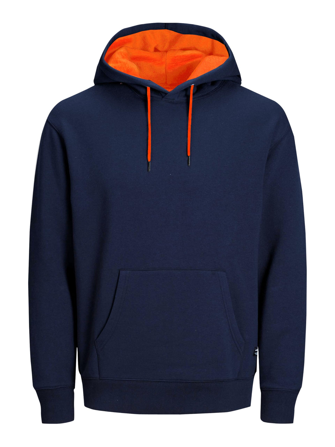 JACK &amp; JONES Herren Basic Hoodie Soft Sweat Hood Jumper Kapuzen Pullover XS Navy Blazer (Shocking Or
