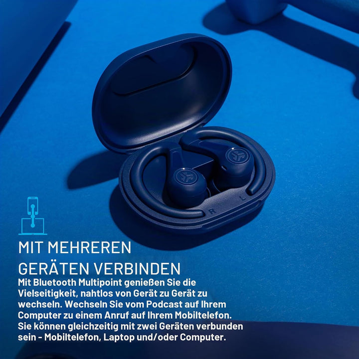 JLab JBuds Air Sport ANC 4 Kopfhörer In Ear, Sportkopfhörer Bluetooth, 60+ Std., Noise Cancelling Tr