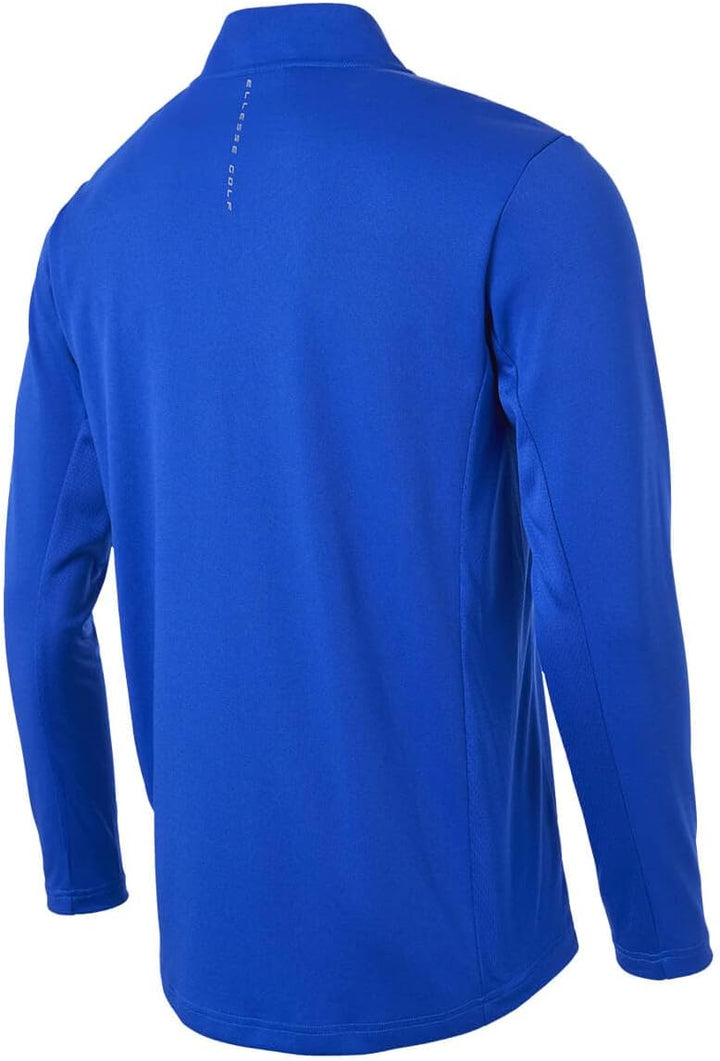 Ellesse Herren Rolbi Anti-Odour-Feuchtigkeitsdocht 1/2 Zip-Golf-Pullover M Blau, M Blau