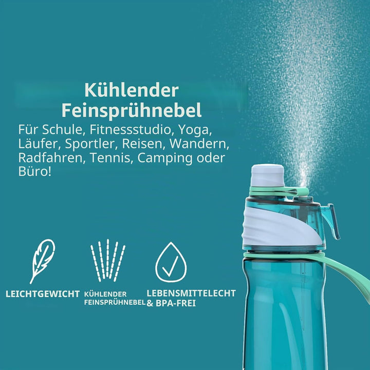 950ml Trinkflasche mit sprühfunktion Nebel Sport Wasserflasche Auslaufsicherer Flasche für Jungen un
