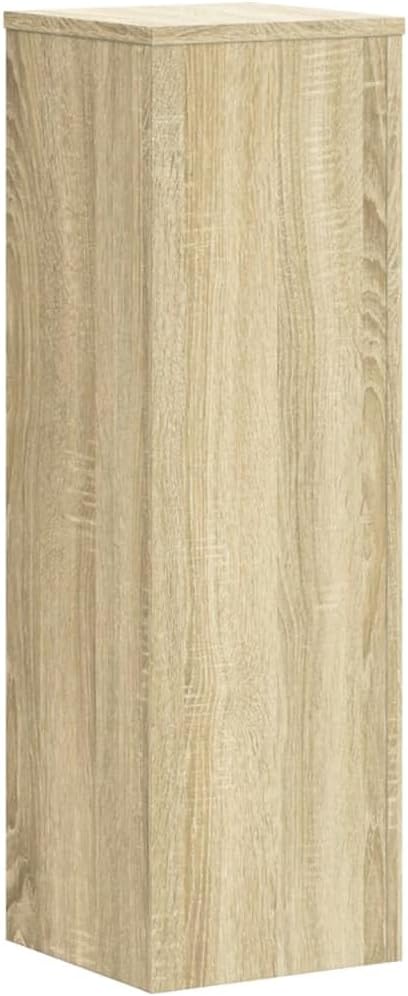 Pflanzenständer 2 STK. Sonoma-Eiche 25x25x80 cm Holzwerkstoff Pflanzenregal, Blumenregal Indoor/Outd