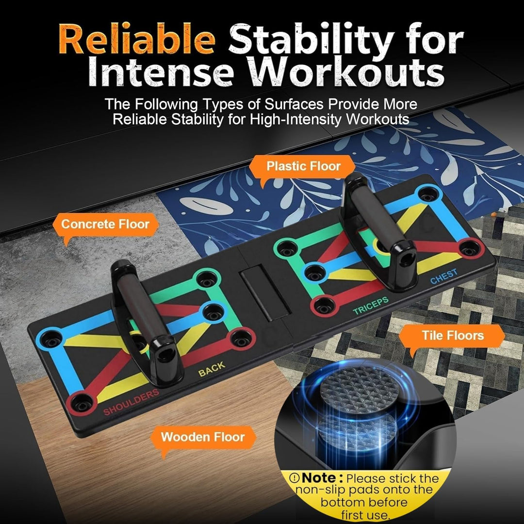 Push Up Board, Liegestütze Brett, 12 in 1 Faltbare Tragbare Multifunktionales Fitnessgerät Fettverbr