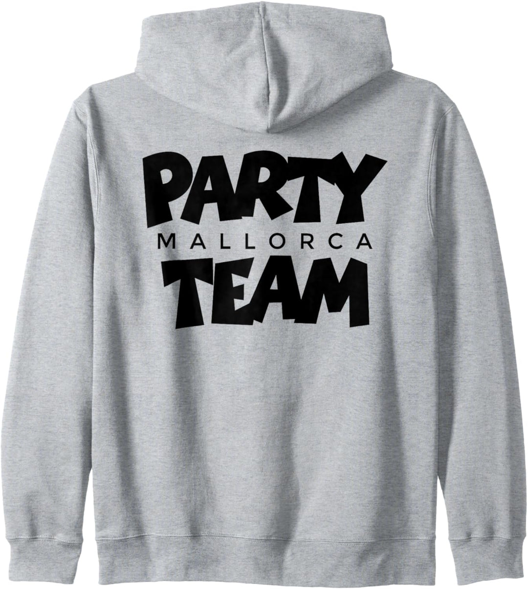 Mallorca Party Team (Schwarz) Malle Kapuzenjacke