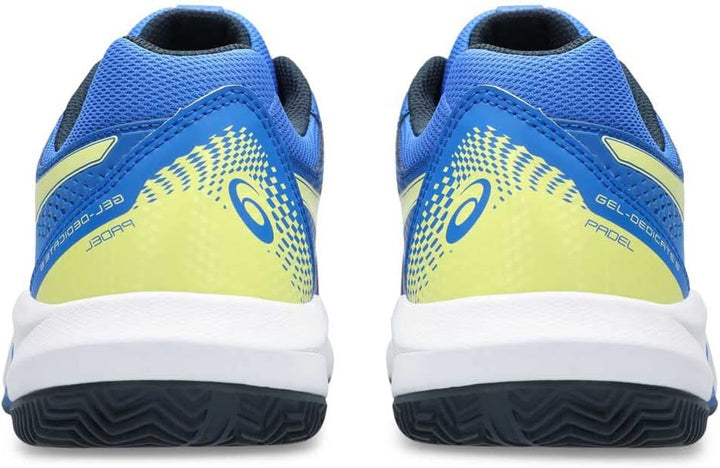 ASICS Dedicate 8 Mann Tennisschuhe Blau Weiss 39.5 EU Illusion Blue Glow Yellow, 39.5 EU Illusion Bl