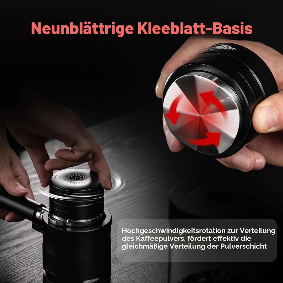 IKAPE 51MM Neuer verbesserter Espresso-Kaffeeverteiler, Kaffee-Doppellager &amp; Hochgeschwindigkeits-Ve
