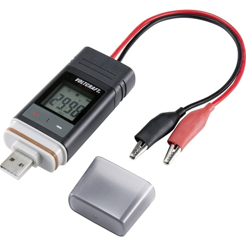 VOLTCRAFT VC-11015505 DL-250V Spannungs-Datenlogger Messgrösse Spannung 0.01 bis 30 V PDF Funktion,