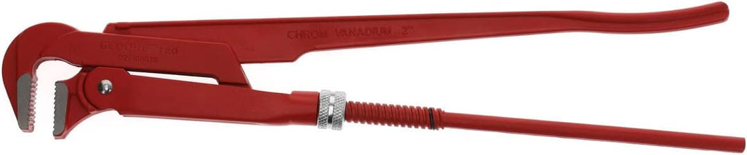 GEDORE red 90degree abgewinkelte Rohrzange, Spannweite 67 mm/2 Zoll, schwedisch, massiv, Zahnung ver
