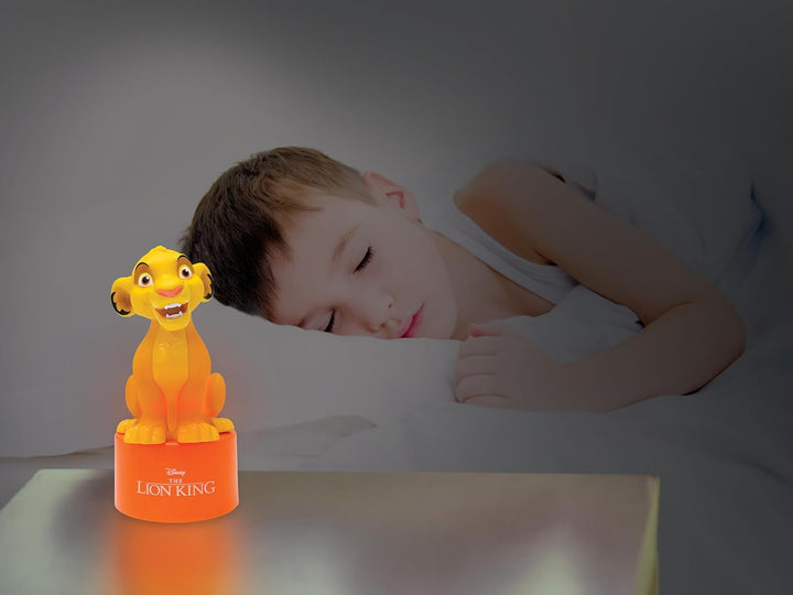 Lexibook, Disney Der König der Löwen, Simba Nachtlicht mit Lautsprecher für das Kinderzimmer, weiche