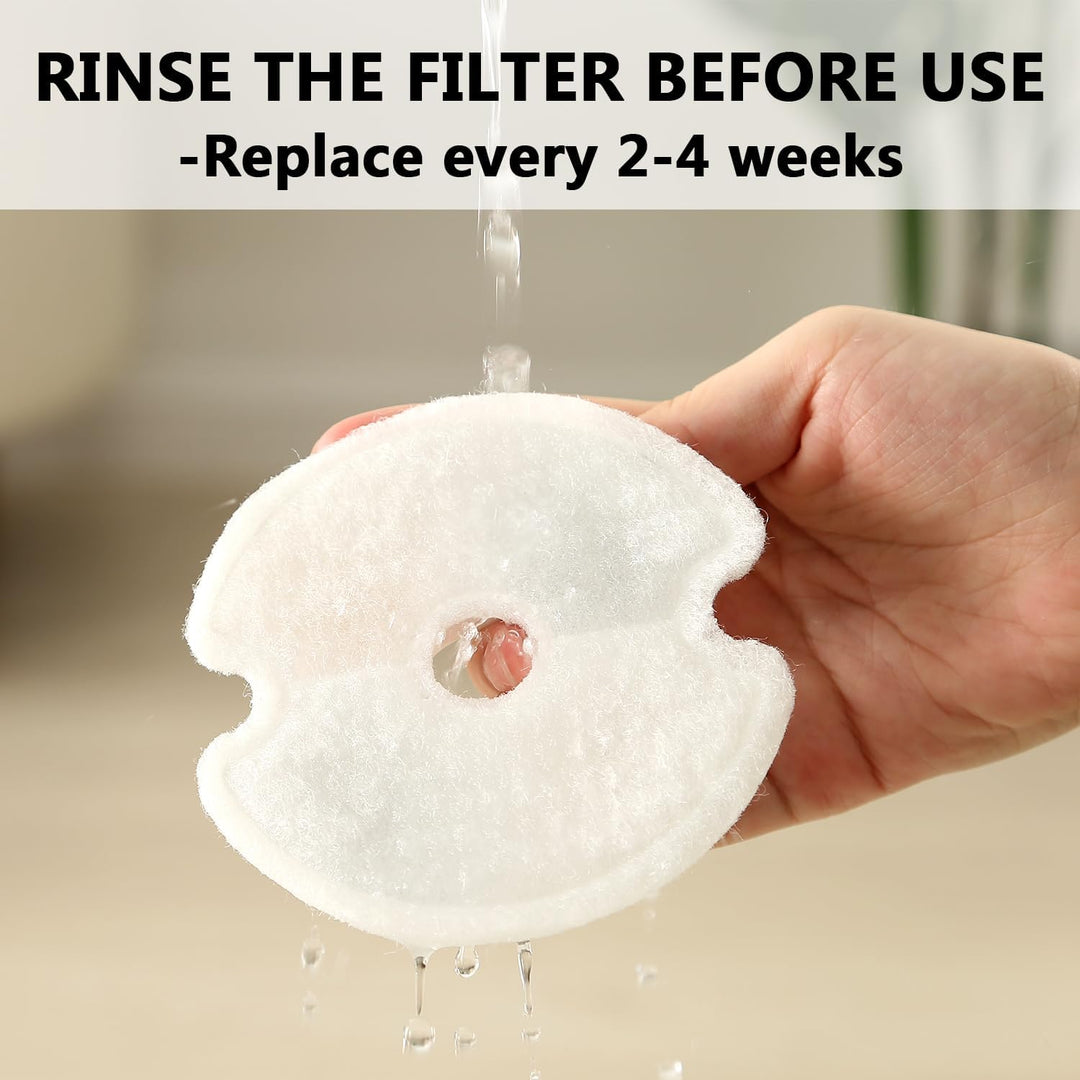 Ersatzfilter für Trinkbrunnen für Katzen und Hunde, PewinGo Das Original Ersatzfilter mit Harz und A