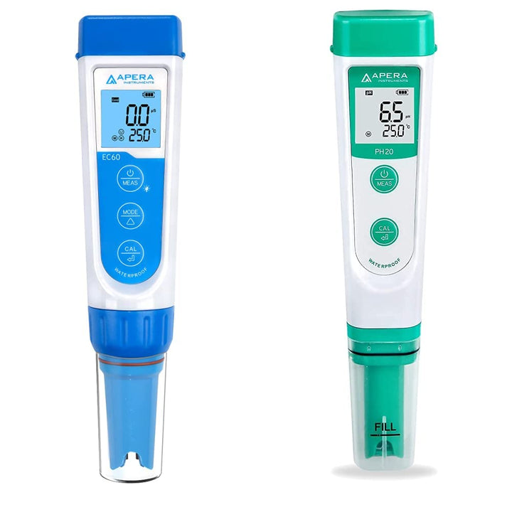Apera Instruments EC60 Premium Leitfähigkeits-Messgerät & PH20 pH-Meter, Messgerät im Taschenformat