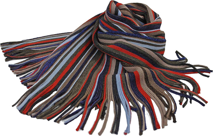 Rotfuchs Schal Strickschal Raschelschal Streifen modisch mehrfarbig 100% Wolle (Merino) R-599