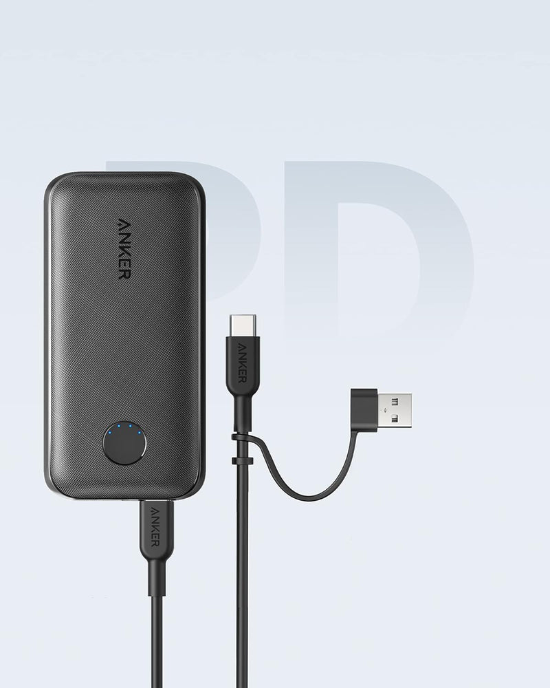 Anker PowerCore 10000 Redux, 10000mAh Powerbank USB-C Power Delivery (25W), externer Akku kompatibel