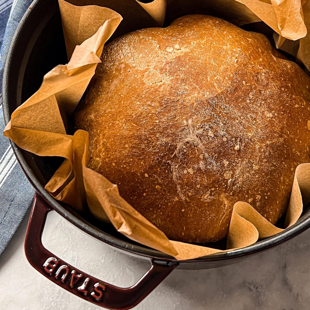 STAUB Gusseisen Bräter/Cocotte, Rund 22 cm, 2,6 L, Aromaregen Funktion, Für alle Herdarten geeignet,