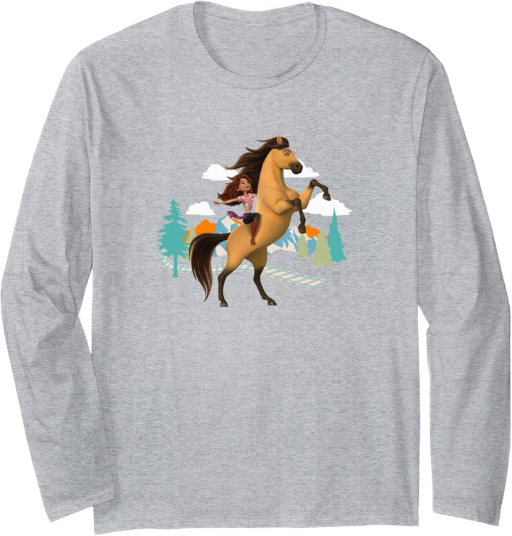 Spirit ungezähmt Episches Abenteuer im Glückswald Langarmshirt