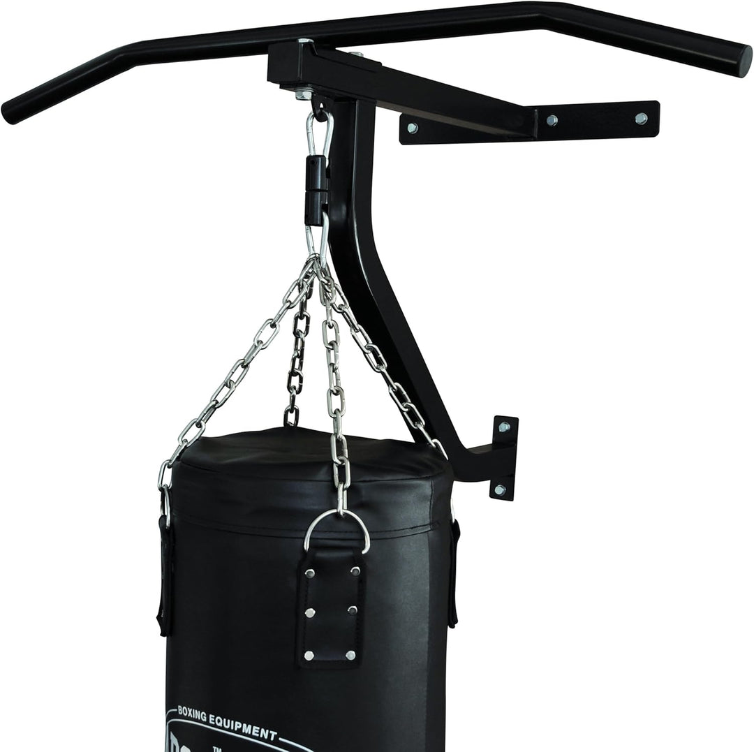 Bad Company Klimmzugstange, Boxsack und Wandhalterung im Set I gefüllter Sandsack 90 x 30 cm (23 kg)